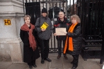 Delivery of letter to Downing Street (Copyright: RK Wolff)