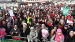 Thousands in Trafalgar Square
