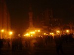 Mosque - providing crash space for hundreds of Tahrir occupier