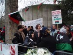 Around 100 people joined a lively peaceful demonstration on 5 March