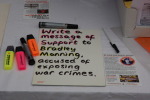 write a message of solidarity to bradley manning