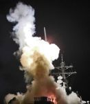 Destroyer the USS Barry fires a Tomahawk missile, to protect people. But who?