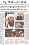Washington Post Osama Bn Laden Dead Front Page