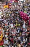 A section of the crowd at the London demo