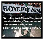 Israel - Anti-Boykott-Gesetz