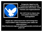 Libyen-Aufruf gegen NATO-Krieg