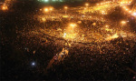 Tahrir Square on Monday night