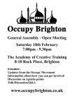 Occupy Brighton GA flyer 18-2-12