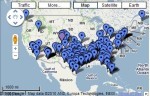 A map of private prisons across the country.