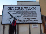 writings on the billboard