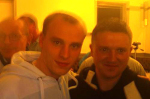 Anthony Craggs (left) posing with EDL leader Stephen Yaxley-Lennon (aka Tommy