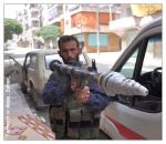 Terrorist in Alepo, Syrien