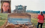 Rachel Corrie in plain view of her killer!