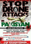 Protest against drone attacks in Pakistan on 14th Sept in Bradford