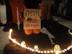 from an LGC vigil in February 2012 outside the US Embassy