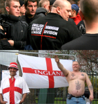 EDL activist gives Nazi salute and shows-off Swastika tattoo