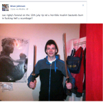 Newcastle EDL posters page poses with weapons