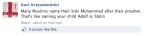 Newcastle EDL poster thinks having a name is like naming your child 'Adolf'