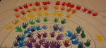 'Hands Up' rainbow