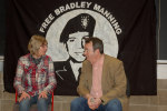 Chelsea's Mum Susan meets Gerry Conlon of the Guildford Four at Trinity College