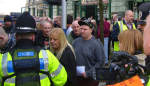 At the White Pride (sic) demo in Swansea 2013