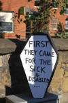 Protest at Wrexham Jobcentre, home of ATOS work capability assessments