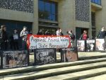 Demonstration outside Winchester Crown Court