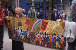 Chartist mural and a few home truths through the megaphone