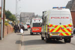 Marchers hurry to catch up after cops delay them by an hour