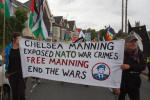 Manning banner of Saturday's march
