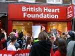 Showing what they think of BHF's support for vivisection.