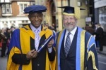 Robert King gets honorary degree from Anglia Ruskin University, Cambridge, 2012