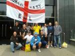 Andrew Doyle and other North East EDL members outside St.James Park