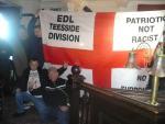 Andrew D Johnson with Teesside EDL members
