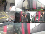 Barrie Bell photos of North East EDL coach bricked (click to enlarge)
