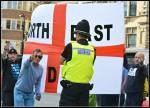 Michael James Grey at EDL flash demo in Newcastle