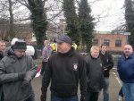 Early snap of North East EDL with Steve Hewitt