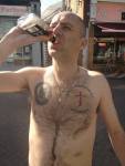 Michael Badger with EDL tattoo