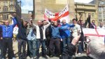 Richie Raymond - North East EDL monument demo (red shirt, brown cap)