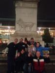 Brian Stamp with NEI/EDL including child abuser Mark Pearson at sleepout