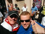 Terry Allin with Ian Maines in the Bigg Market, Newcastle - North East EDL