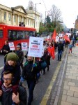 March heading past Emmanuel College.