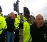 Gary Anthony Doyle getting arrested - North East EDL
