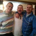 Paul Barton with Darren Hurst and Neo-Nazi Colin Dodds - North East EDL