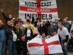 Another photo of Jade Hancock with North East EDL members.