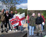 Paul Davies at fascist demo - with South East Alliance + with NEI Billy Charlton