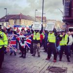 NE EDL standing with the National Front