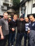 EDL Supporter Anthony Welford of Walker, Newcastle upon Tyne (far left)