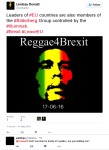 Lindsay Linked Bob Marley to #Brexit (unforgiveable)