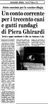 Piera Ghirardi, "Guardian Angel" of animals.